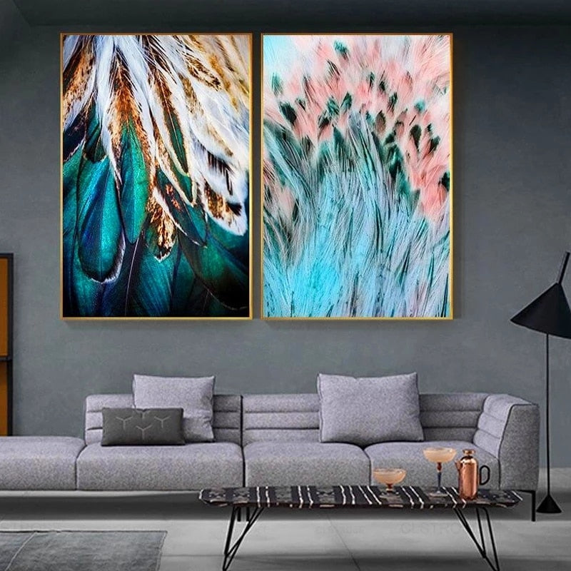 Luxury Feathers Canvas Art