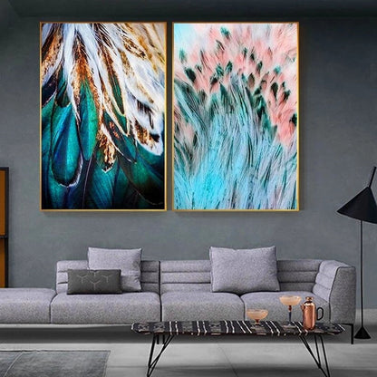 Luxury Feathers Canvas Art