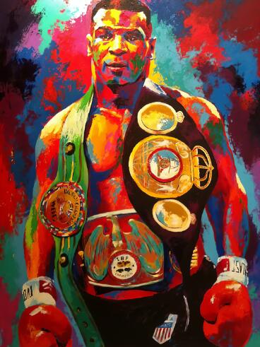 Boxing Champion Mike Tyson Canvas Art