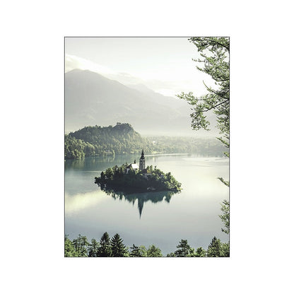 Green Forest Valley Canvas Art