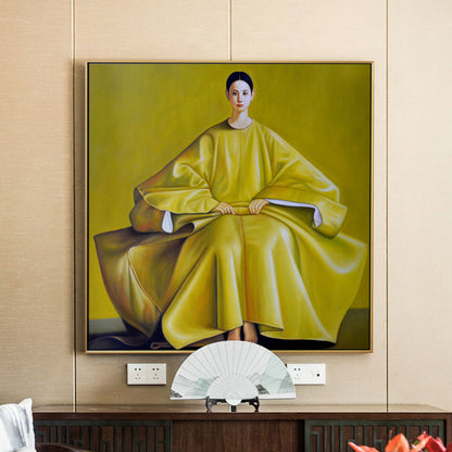 Splendid Attire East Asian Woman Canvas Art