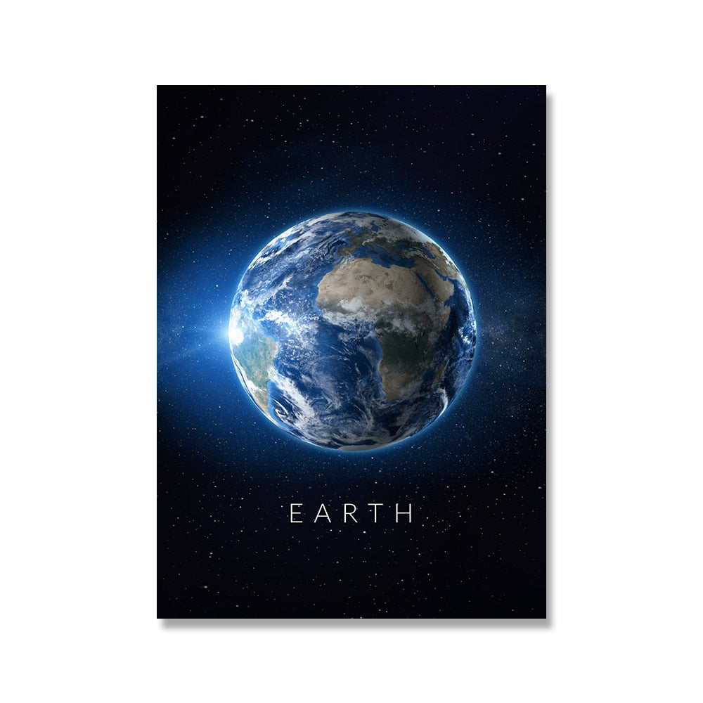 Planet Wall Art Canvas