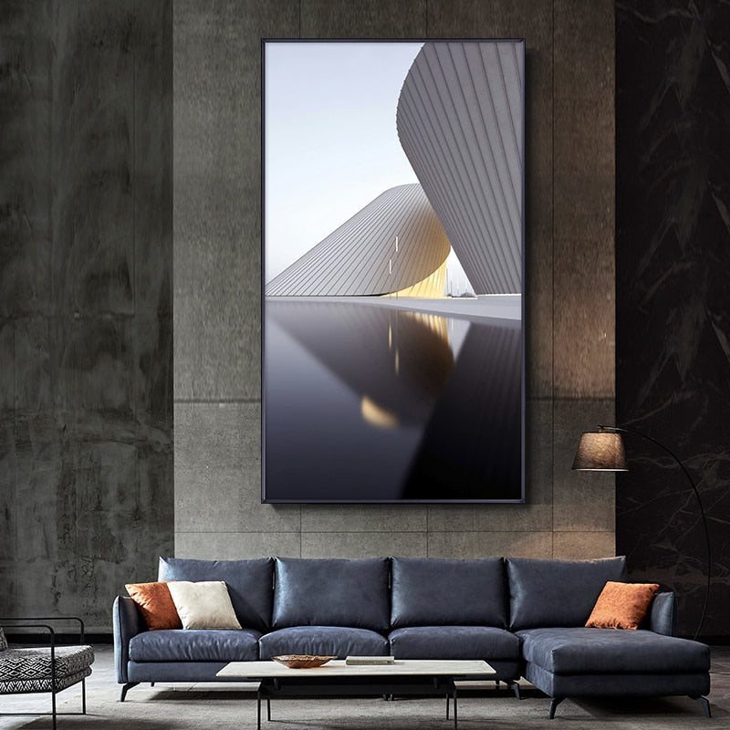 Futuristic Architecture Canvas Art