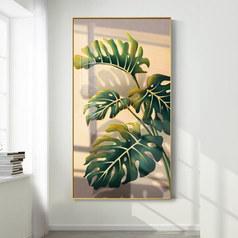 Sunlight Leaf Plant Canvas Art