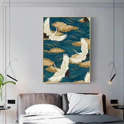 Chinese Crane Canvas Art