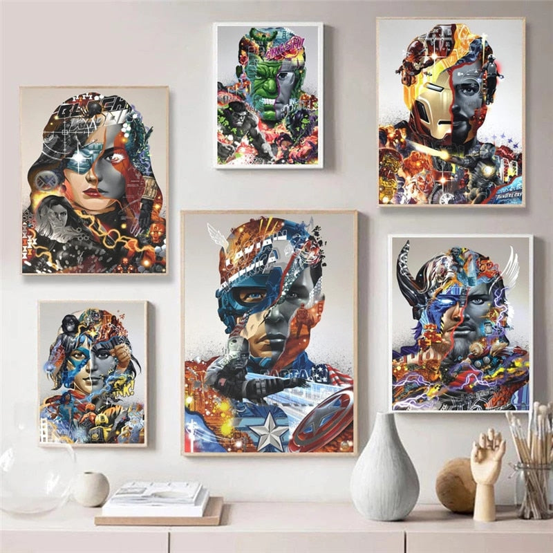 Cool Superhero Canvas Art