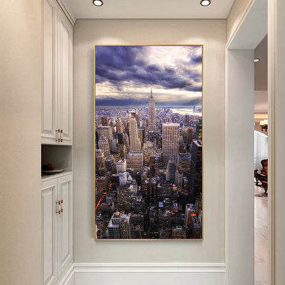 New York City Skyline Cityscape Wall Art Canvas