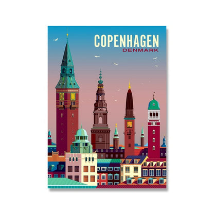 European Cities Travel Canvas Art