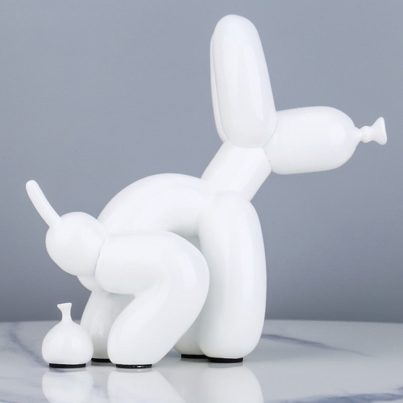 Poop Balloon Dog Statue