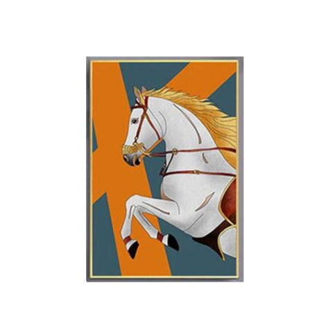 Three White Horses Canvas Art