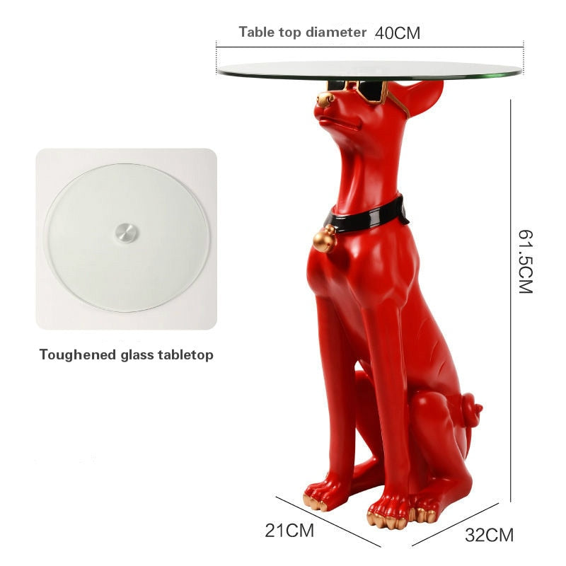 Doberman Tray Statue