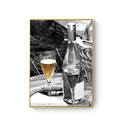 Paris Champagne Canvas Art