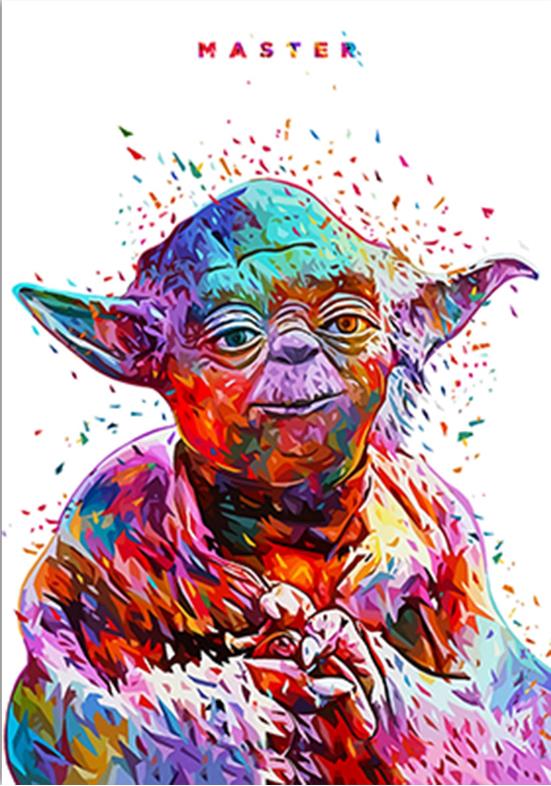 Star Wars White Canvas Art