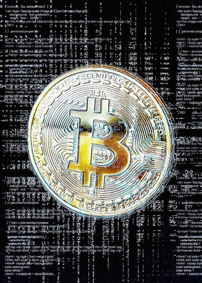 Bitcoin Canvas Art