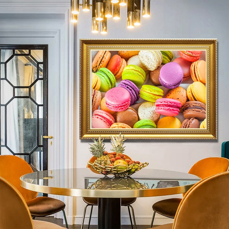 Colorful Macaron Canvas Art