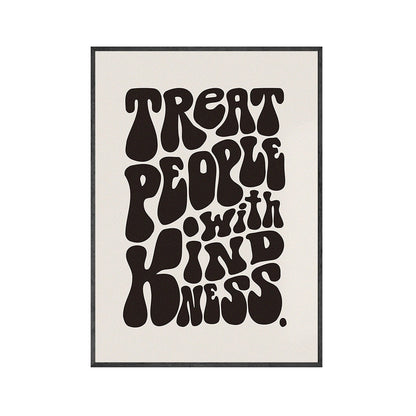 Treat People With Kindness Quotes Canvas Art