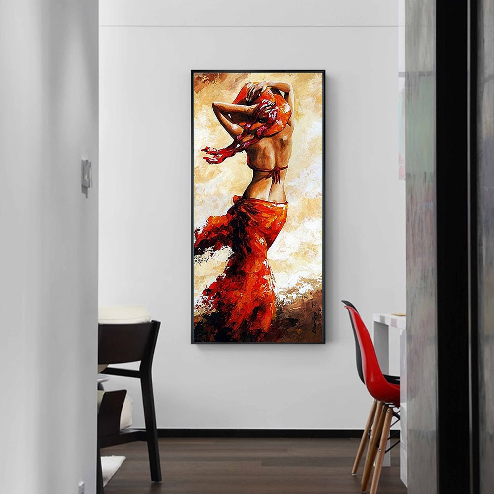 African Woman Oil Painting Canvas Art