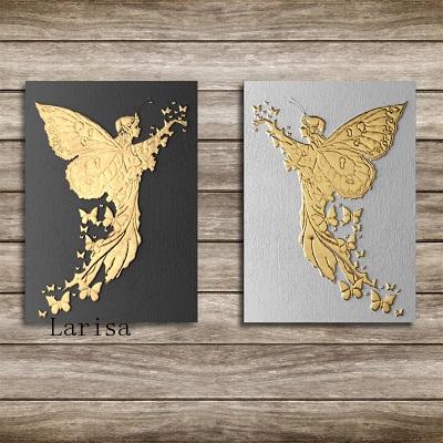 Gold Angel Canvas Art