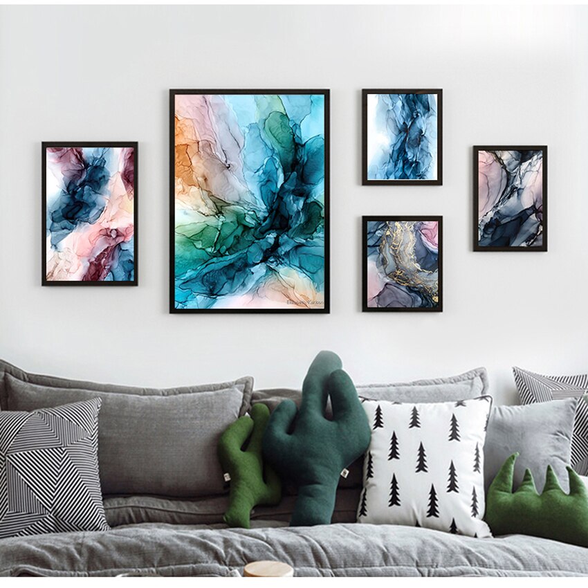 Abstract Cloud Canvas Art