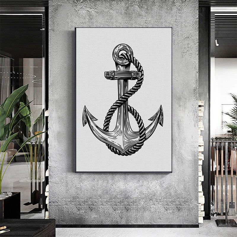 Anchor Motivational Canvas Art