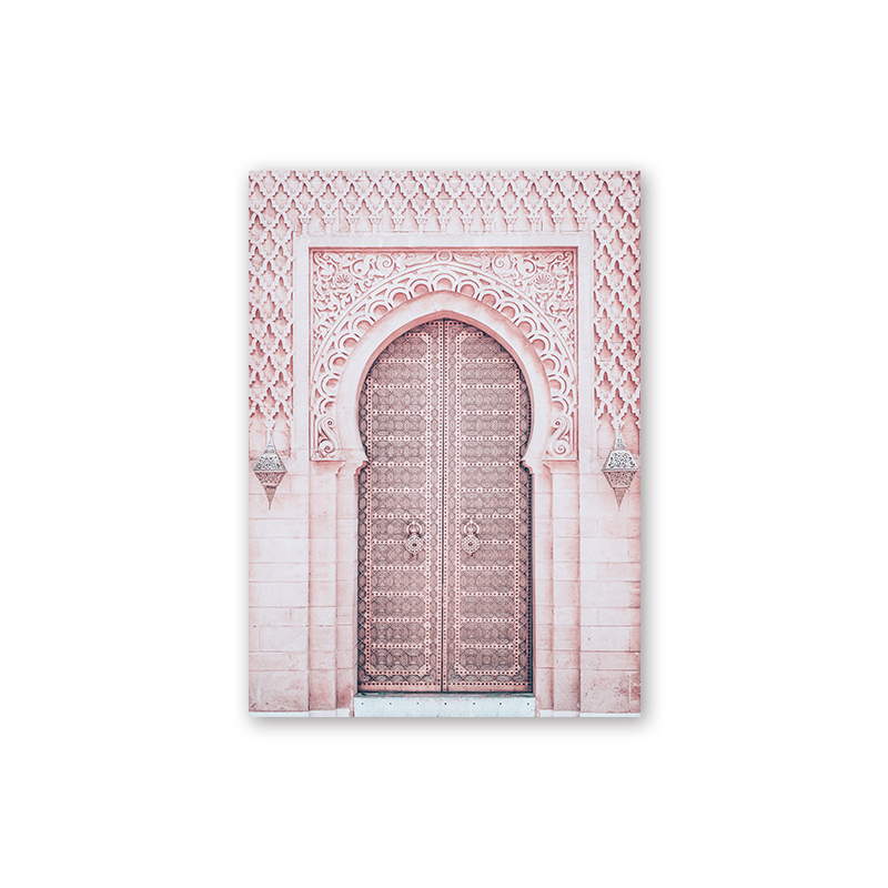 Pink Islamic Art Canvas