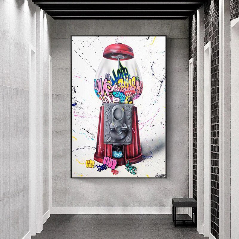 Graffiti Soft Drinks Canvas Art