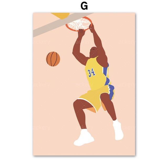 Basketball Player Canvas Art