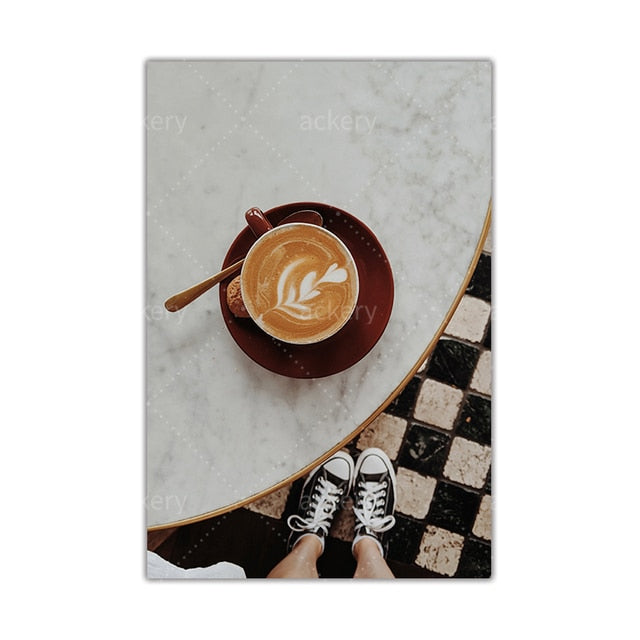 Coffee Latte Canvas Art