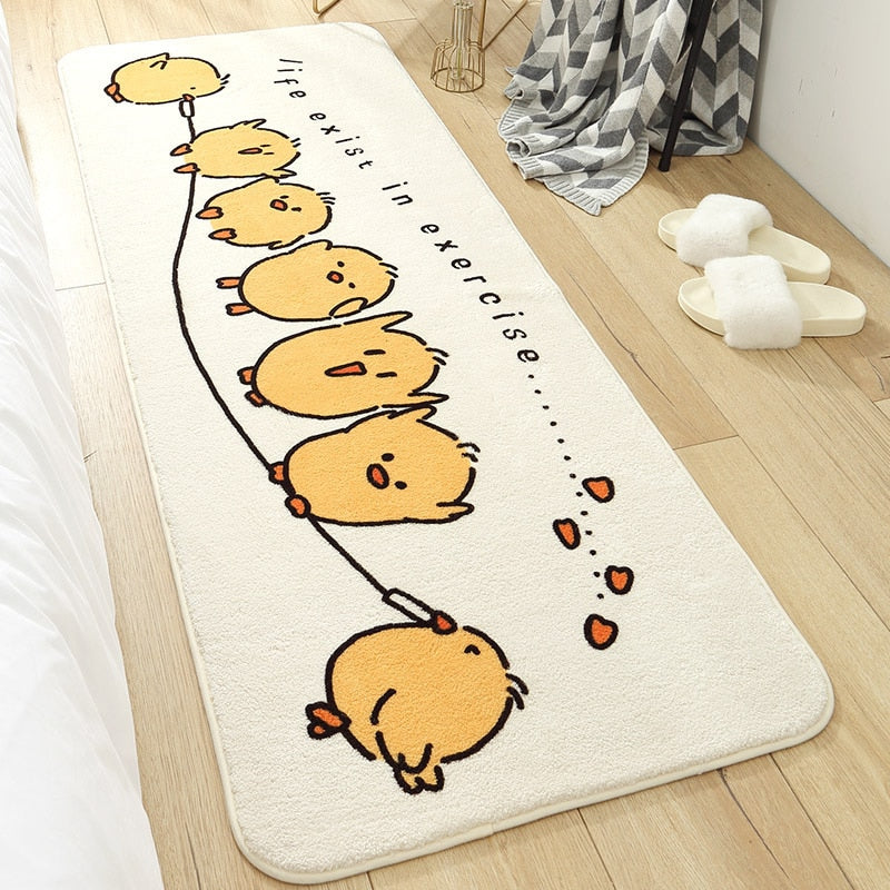 Cartoon Rainbow Animal Rug