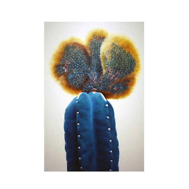 Colorful Cactus Canvas Art