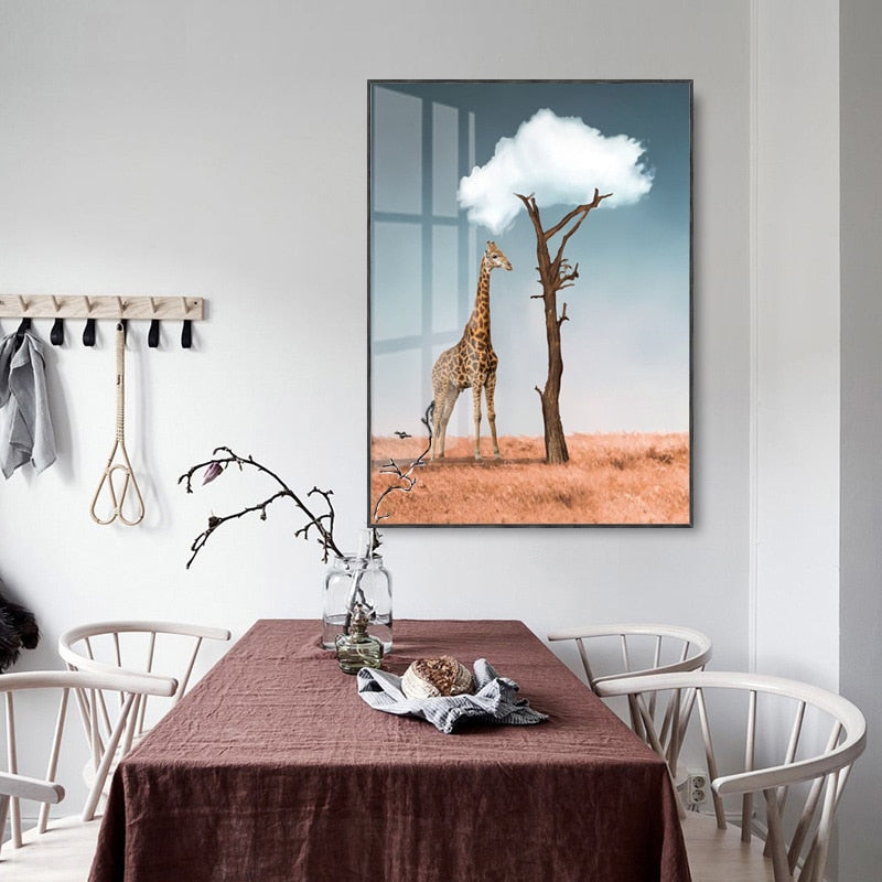 Desert and Cloud Canvas Art