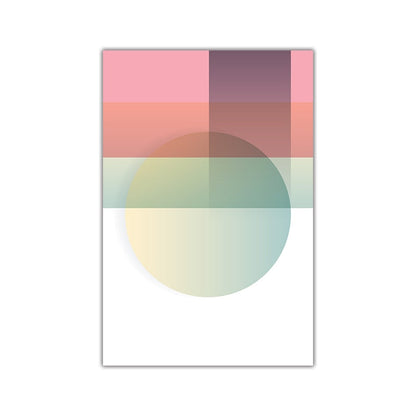 Abstract Colorful Geometric Pattern Canvas Art