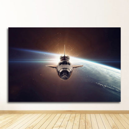 Meteorite Earth Galaxy Universe Wall Art Canvas