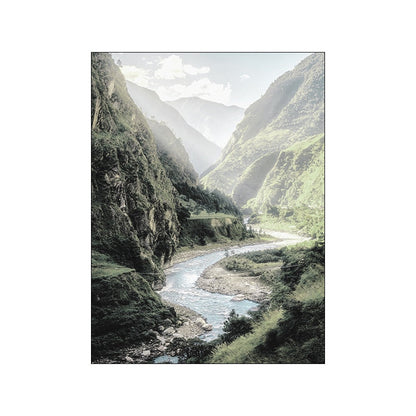 Green Forest Valley Canvas Art