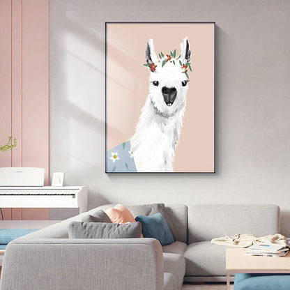 Cute Alpaca Canvas Art