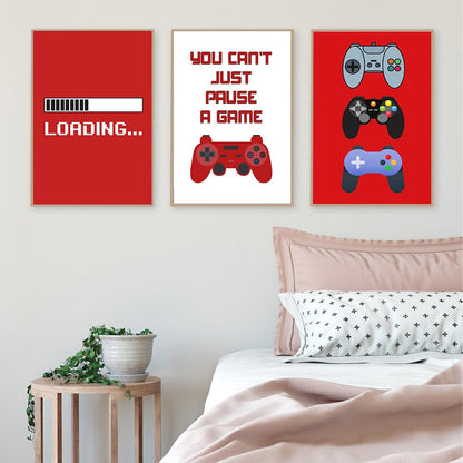 Gamer Playstation Gaming Geek Wall Art Canvas