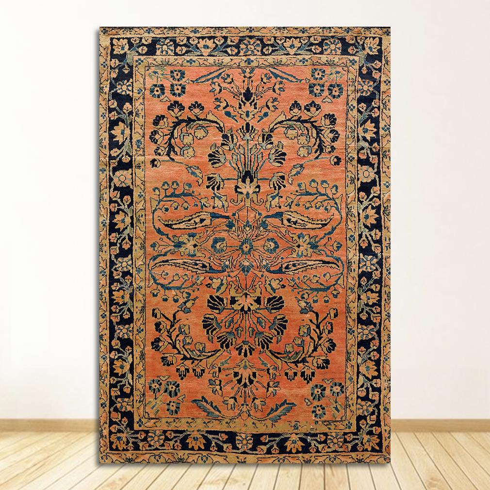 Antique Persian Carpet Retro Wall Art Canvas