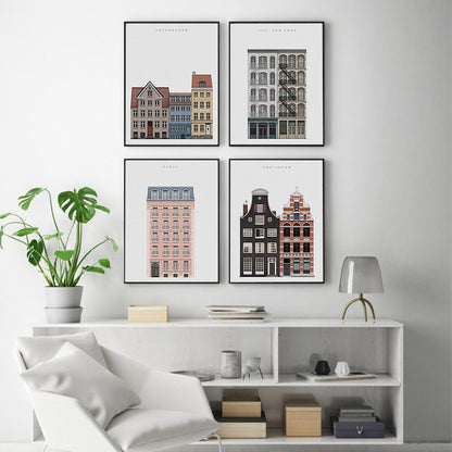 Cities Architectural Style Canvas Art