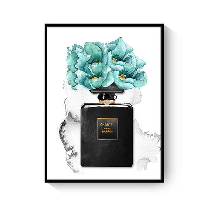 Black & Blue Women Stuff Canvas Art