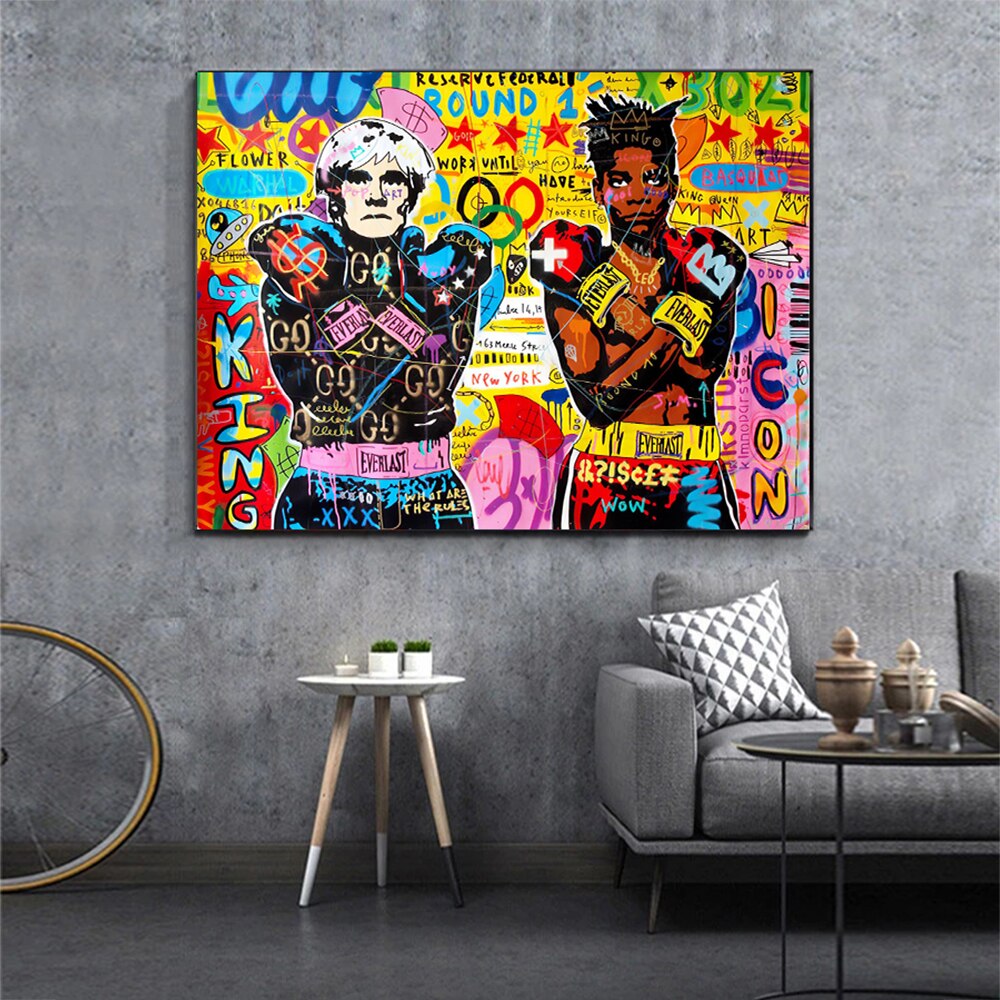 Graffiti Boxer Boys Canvas Art