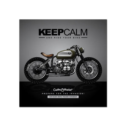 Classic Motorcycle Poster Vintage Canvas Art