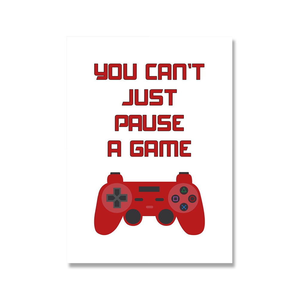 Gamer Playstation Gaming Geek Wall Art Canvas