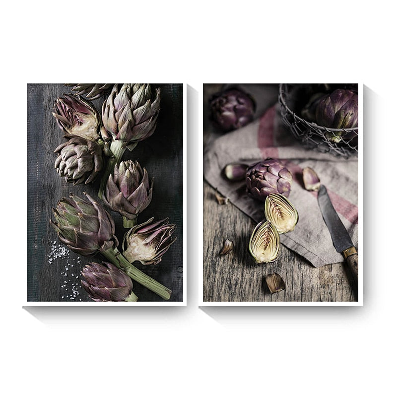 Artichoke Pomegranate Canvas Art