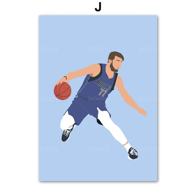 Basketball Player Canvas Art