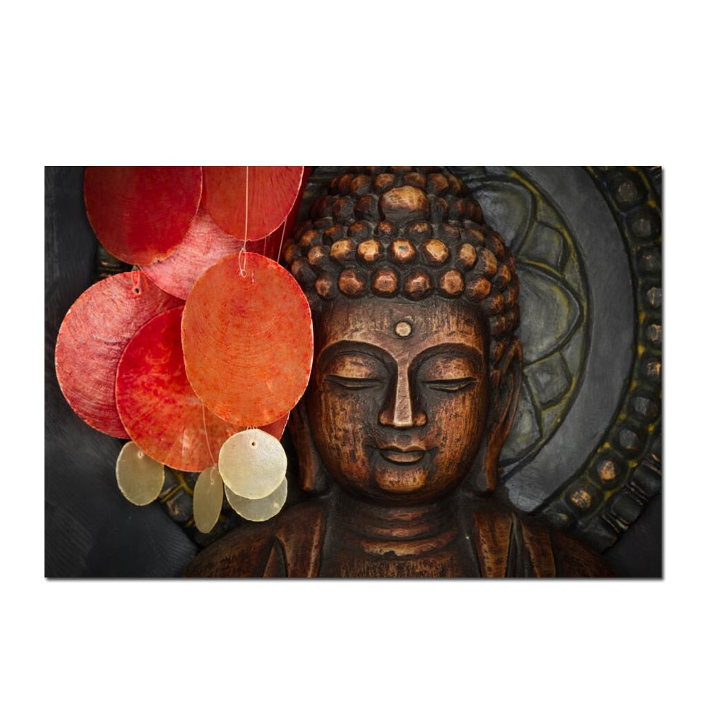 Bronze Buddha Canvas Art