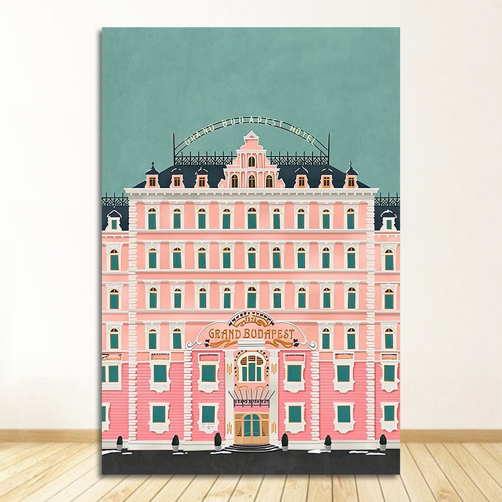 Grand Budapest Hotel Art Canvas