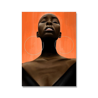 Powerful Black Woman Canvas Art