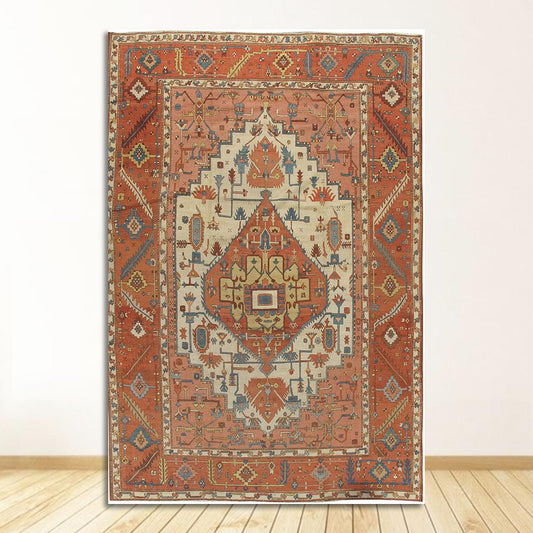 Antique Persian Carpet Retro Wall Art Canvas