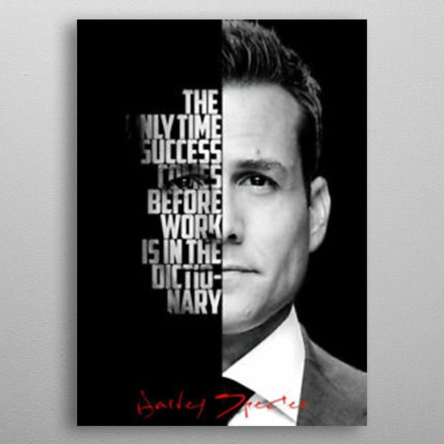 Harvey Specter Motivation Canvas Art