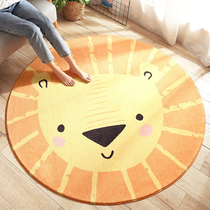 Smile Face Round Rug